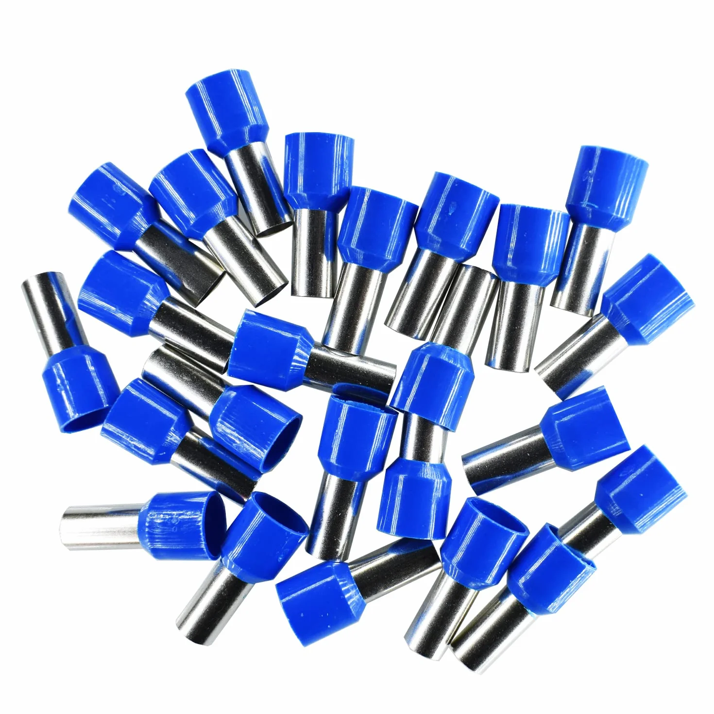 Terminales de cable 16,00mm² Azul manguitos aislados 25 piezas para conductores de alambre fino