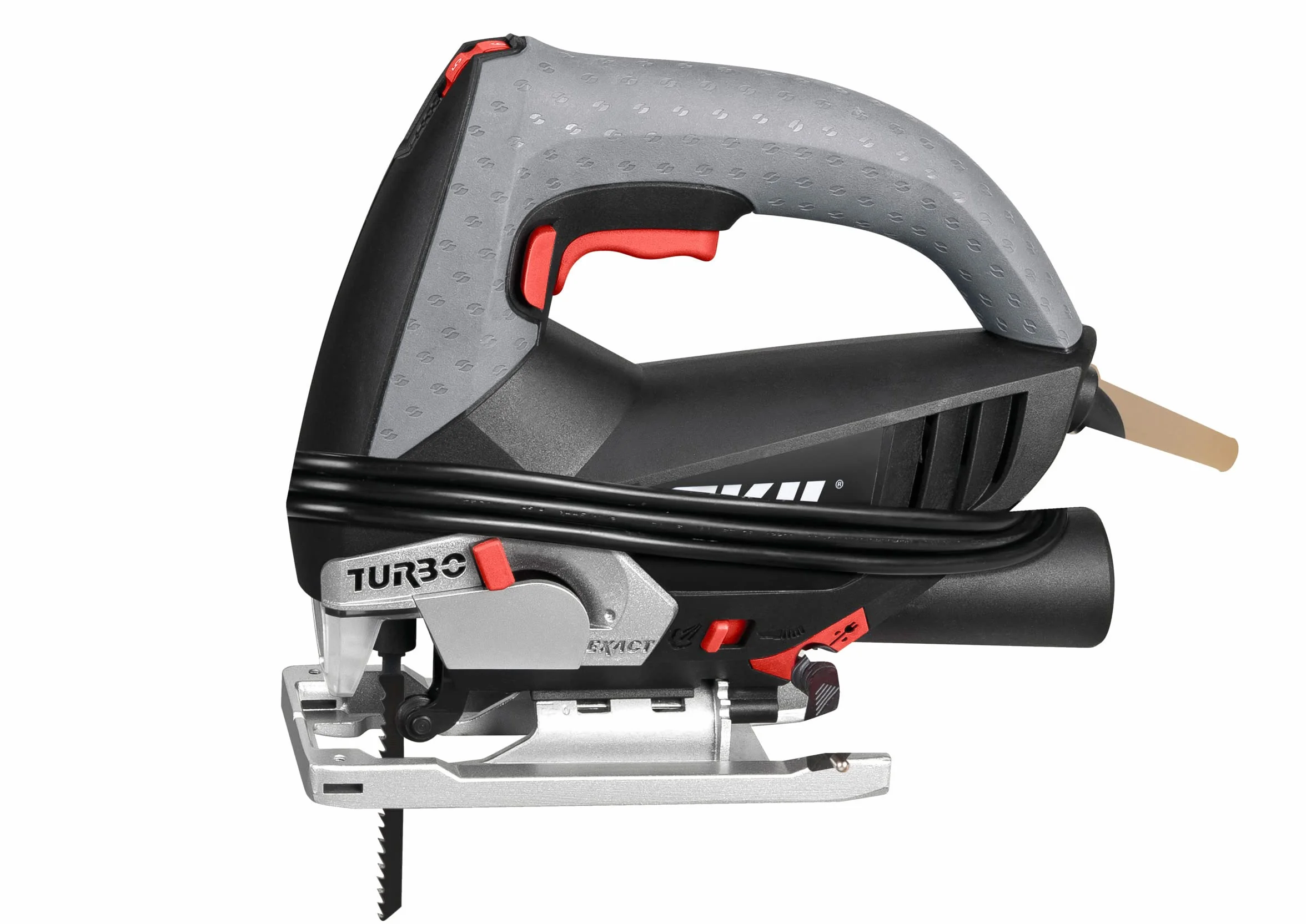Skil 4381AA - Sierra de calar pendular con variador de velocidad (500 W, conexión para aspirador, soplador)