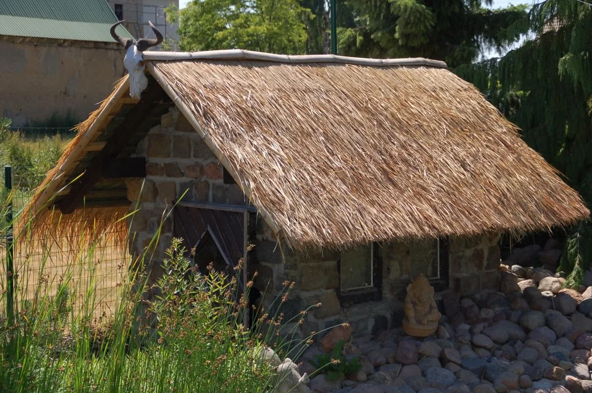 Panel natural para tejado de palma (115 cm) tejado exótico, refugio jardín, gazebo, sombrilla pergola (12111)