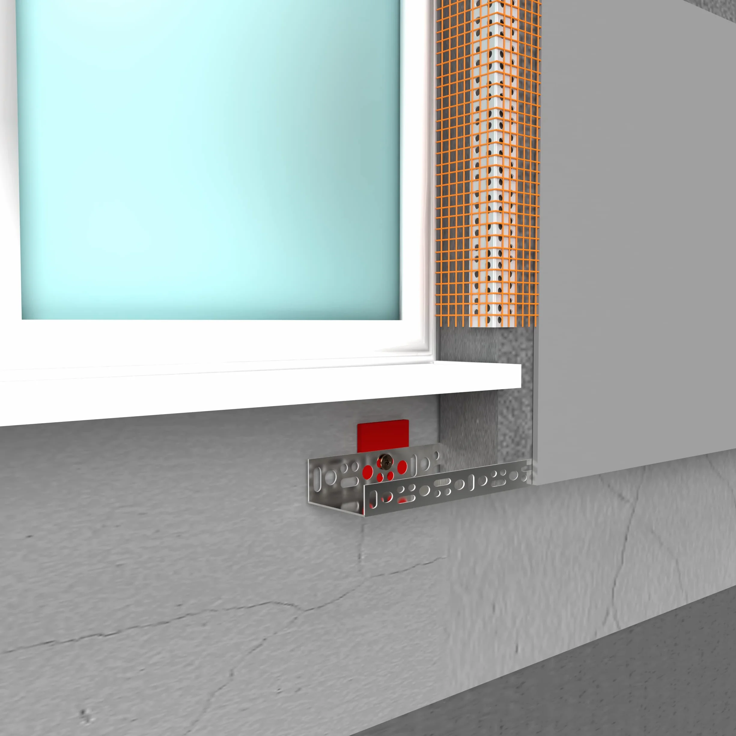doitBau Perfil de zócalo de aluminio – Perfil de zócalo – Resistente a la lluvia WDVS – 80 mm de ancho por 2 m de perfil, 10 unidades = 20 m para paneles aislantes EPS XPS de lana mineral fachada