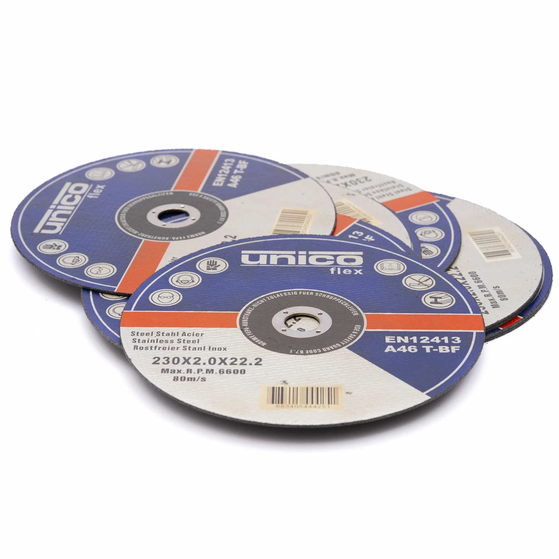 25 Piezas Disco de corte ø 230 x 2 mm Inox acero Inox. Metal Extra fina Disco flexible