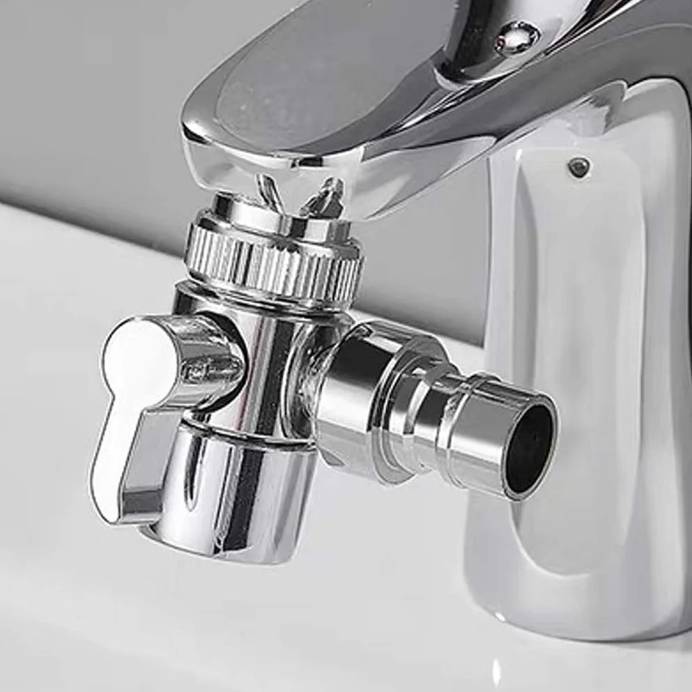 Desviador de grifo a manguera de ducha a broche de lavavajillas, aireador de conexión rápida al bidé de mano y ducha, para fregadero de baño/cocina