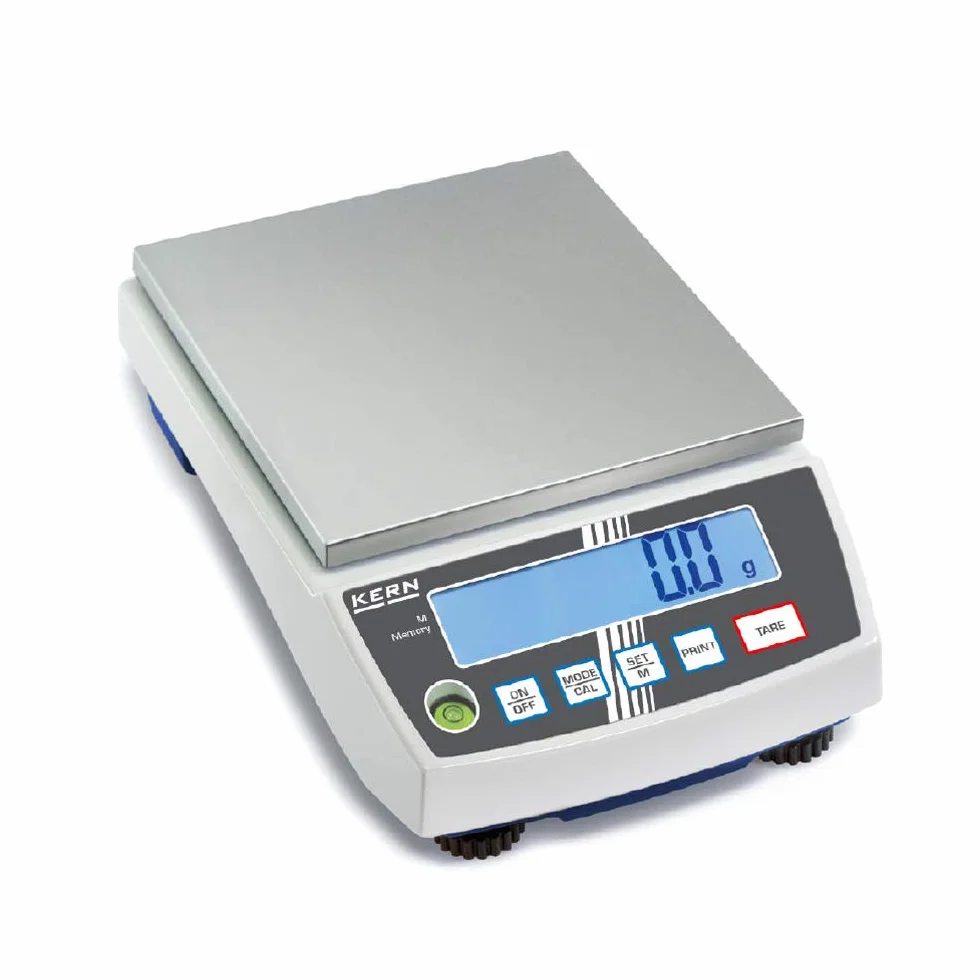 KERN WLPH6000 Serie PCB Balanza de Precisión, 150 mm x 170 mm Plataforma, 6000 g Ámbito de Pesaje, 1 g Graduación