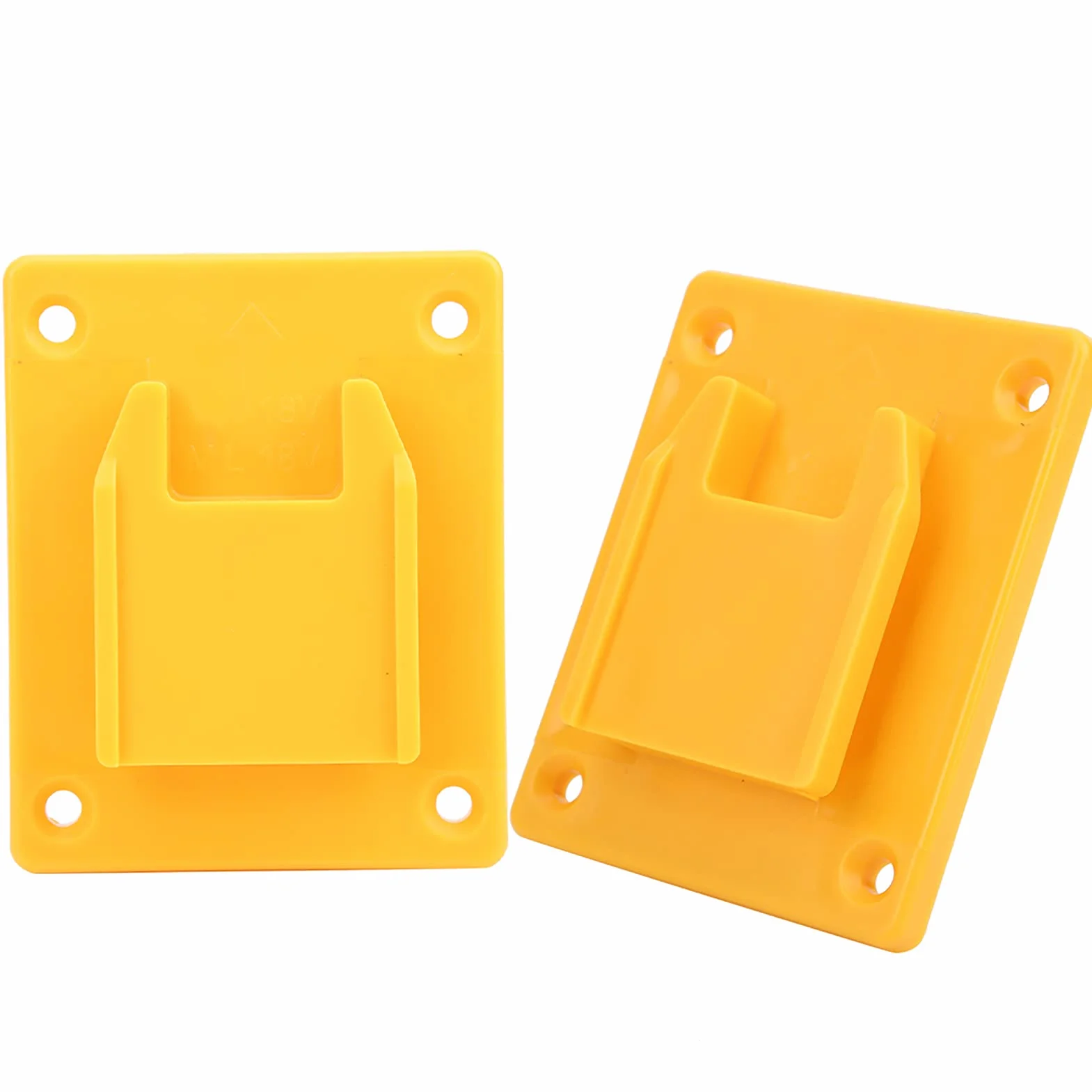 Fafeicy Base de Soporte de 2 Piezas, Base de Soporte de máquina de Herramientas eléctricas, Adecuado para M18 18V/DEWALT 20V(Amarillo)