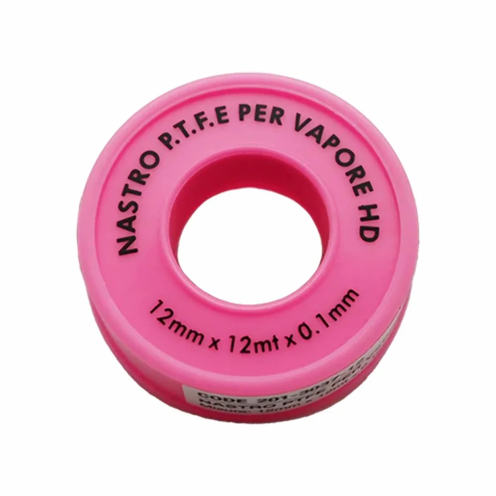 Dianhydro Cinta PTFE para vapor rosa H 12 mm x 12 m x 0,1 mm