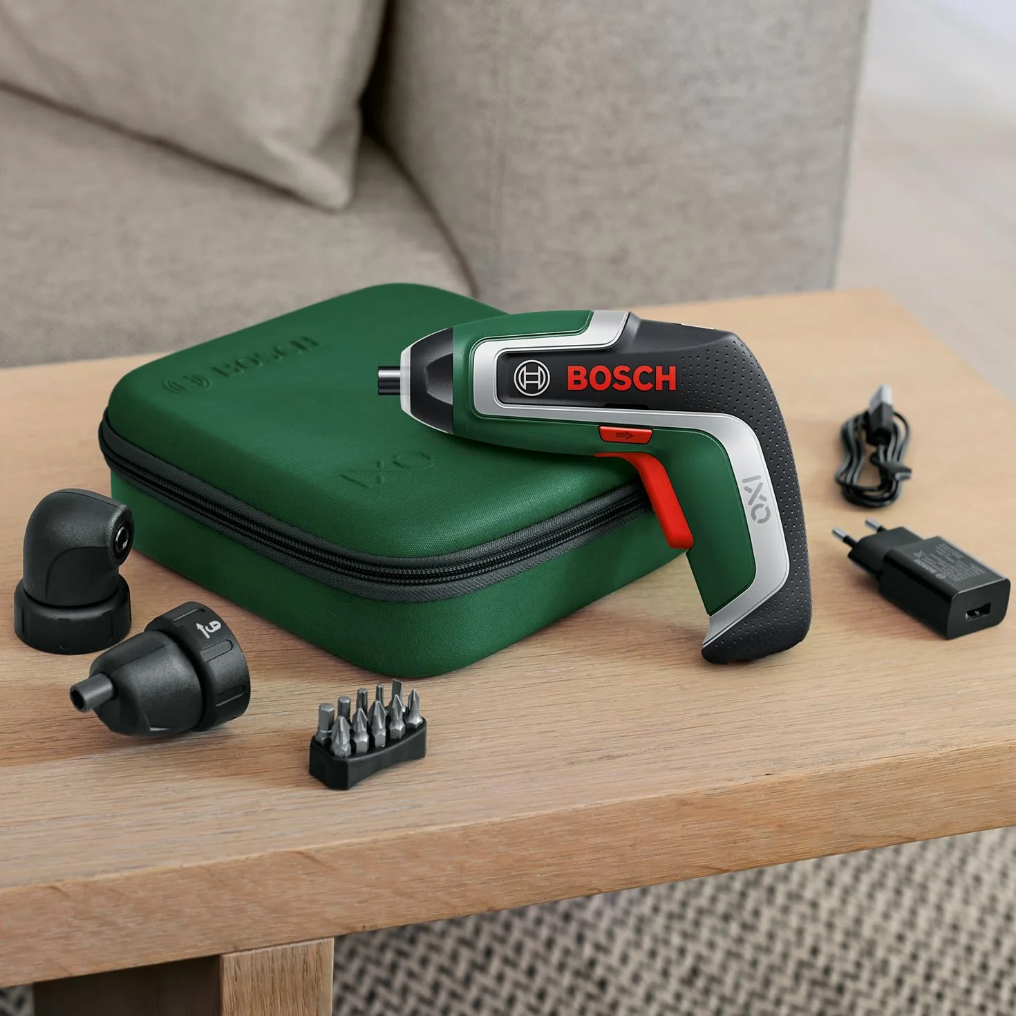 Bosch Estuche de almacenamiento para herramientas y accesorios (caja práctica, compacta y portátil para el destornillador IXO y cepillo de limpieza eléctrico UniversalBrush; 194 x 194 x 67 mm)