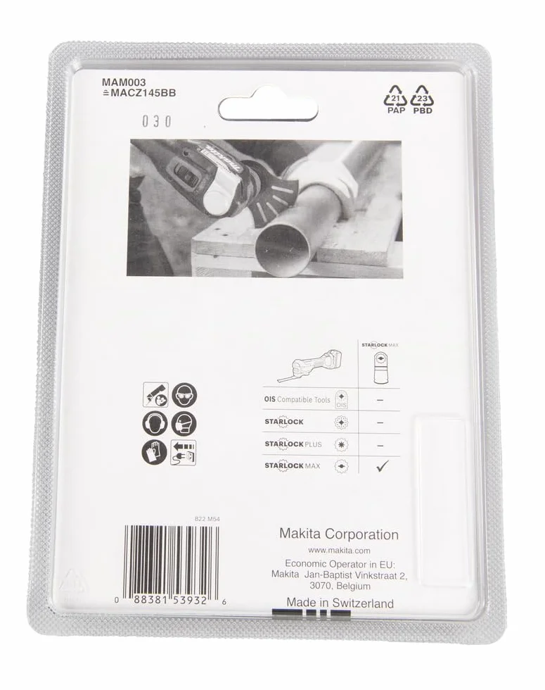 Makita B-66422 Starlock Max Plunge Blade 100x50mm 15TPI BiM Madera/Metal