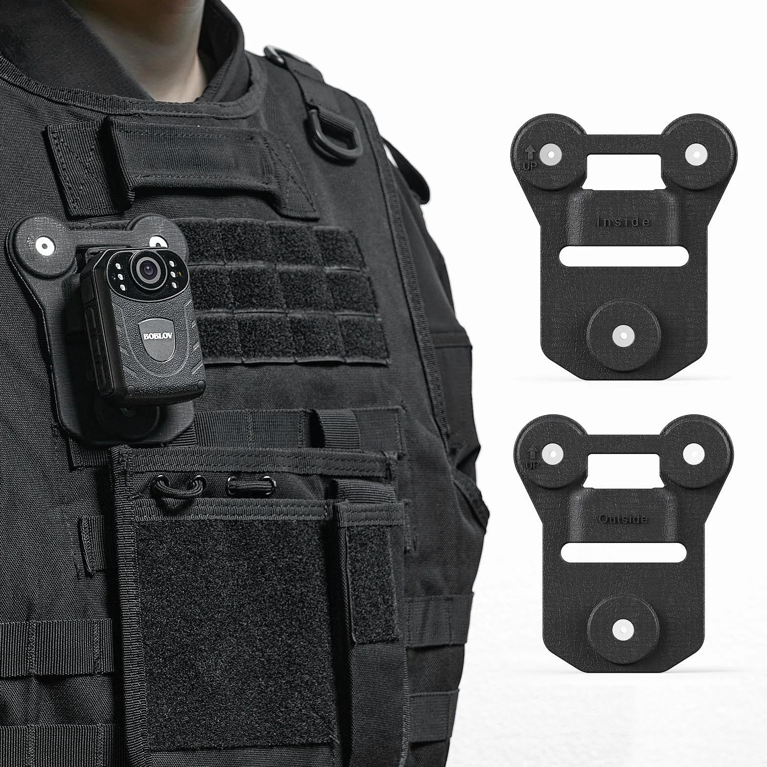 BOBLOV Soporte magnético para cámara de Cuerpo, 6 Estilos de imán, Clip magnético Universal, se Puede Fijar a la Ropa, Compatible con Todas Las Marcas de cámaras de Cuerpo