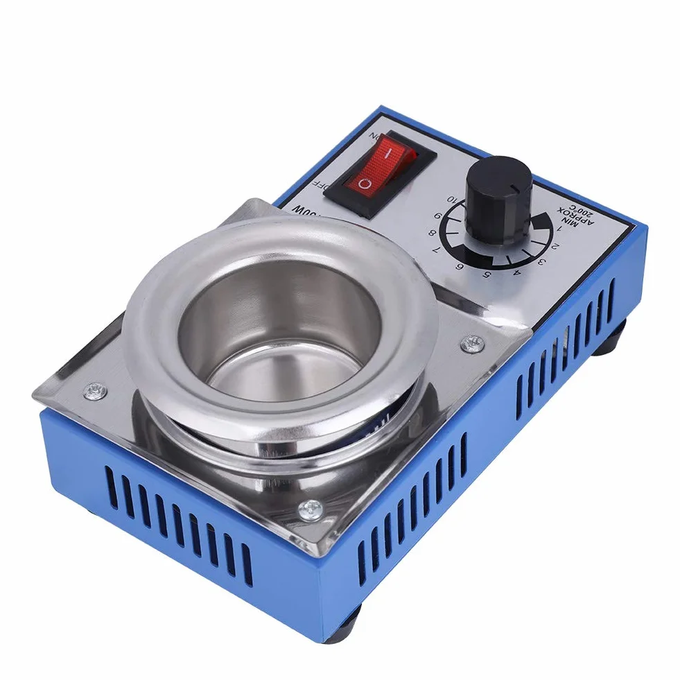 Control de temperatura de la olla de soldadura, 220V 150W Baño de desoldadura de soldadura de olla de soldadura 50mm -21C 450 grados máx.