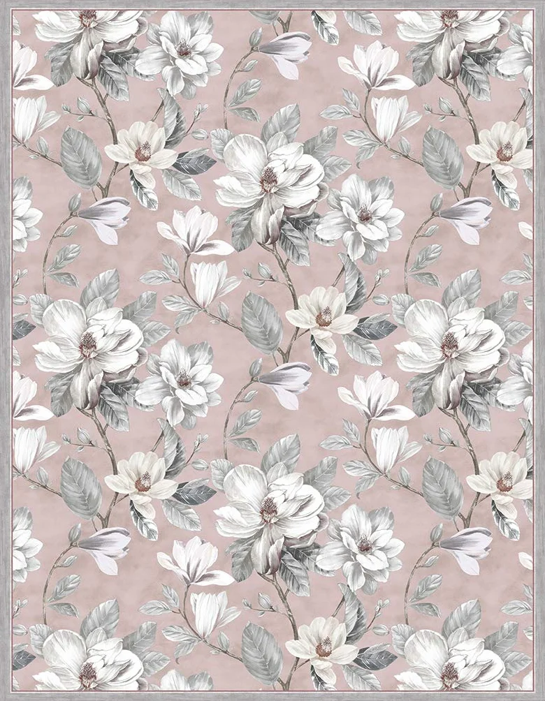 Vilber Magnolia DU 04 155X200 Alfombra, Vinilo, Rosa, 155 x 200 x 0.22 cm