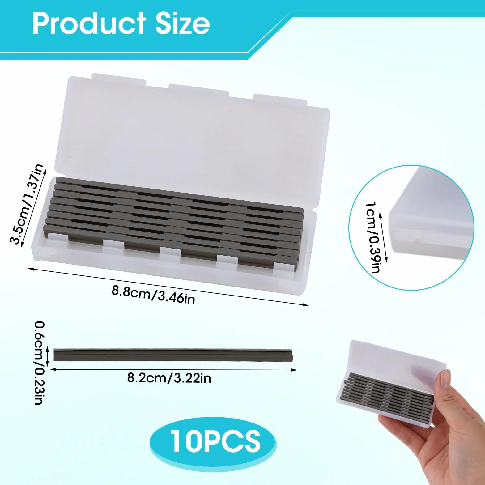 MAKlTA Hojas de Cepillo HSS 82mm Reversibles, 82x5.5x1.2mm para Cepillo Eléctrico