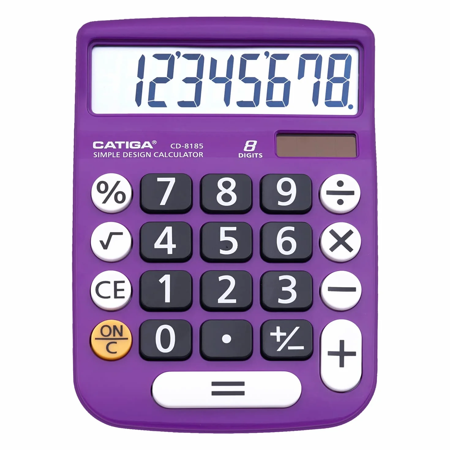 Calculadora de Escritorio de 8 dígitos con energía Solar y Pantalla LCD