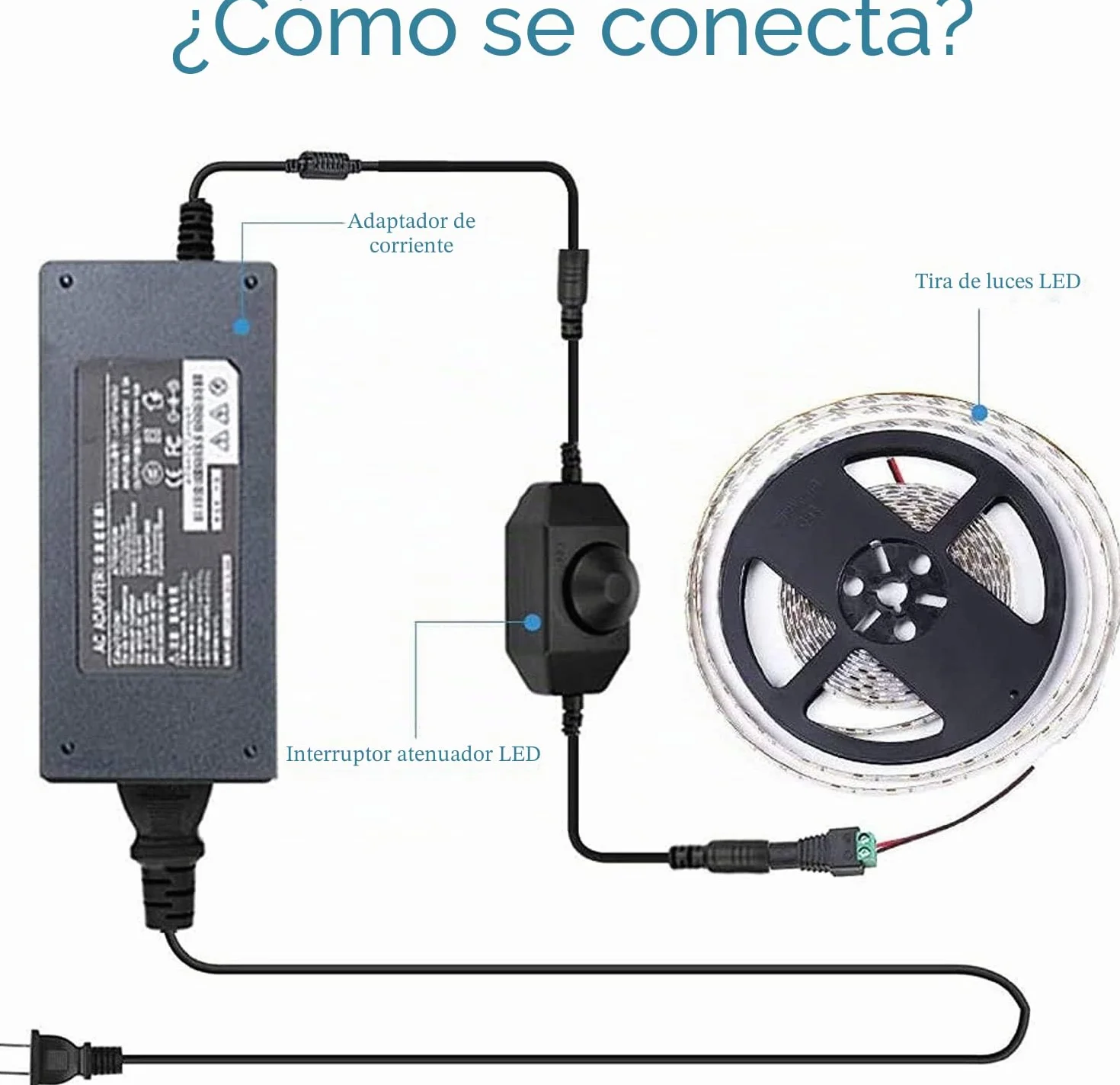 RUNCCI-YUN PWM - Regulador de intensidad LED (CC 12 V 6 A) para tiras SMD 5050 3528 2835 5630 y otros dispositivos de iluminación LED CC 12 V (3 unidades)