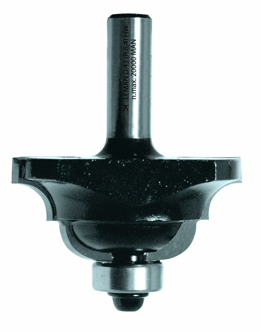 Leman 4498.706.00 - Fresa para molduras decorativas con rodamiento (mango 8, diametro 43)