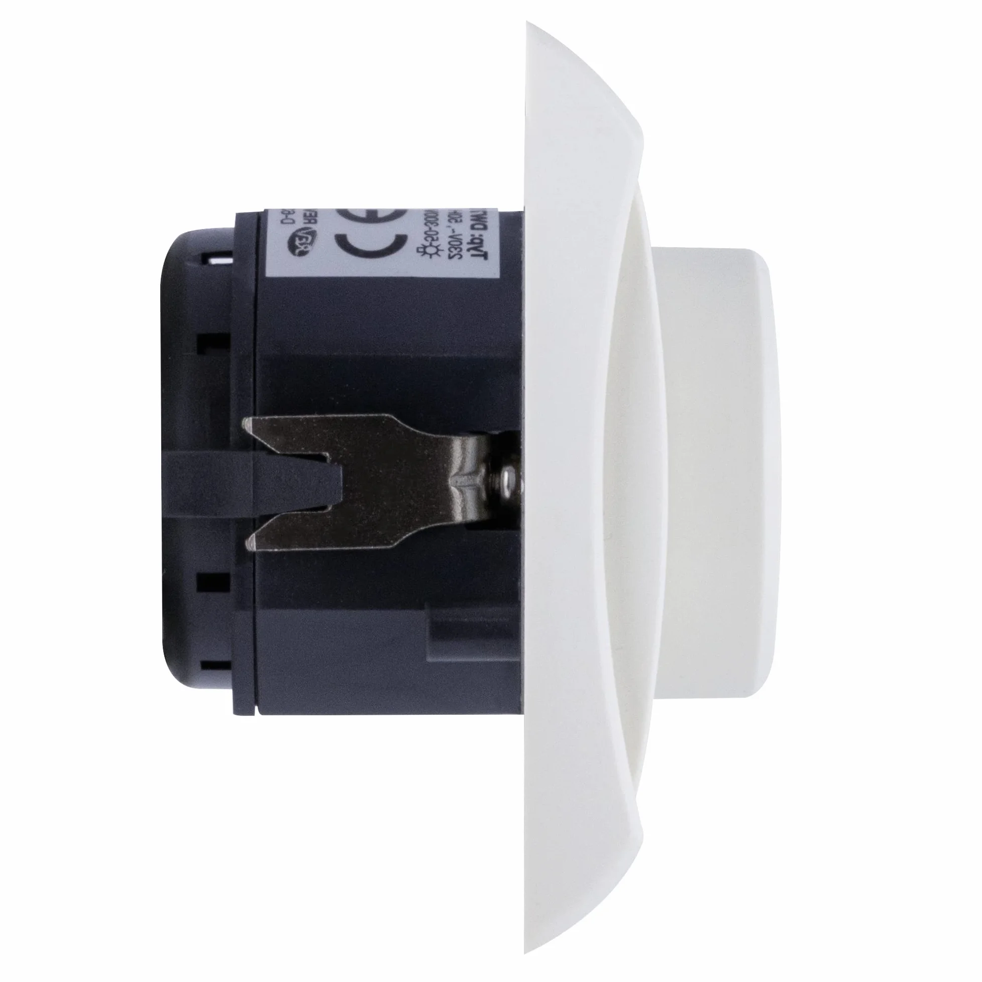 REV Interruptor de intensidad ESTÁNDAR, regulador empotrado, interruptor de luz de 300 W para lámparas halógenas incandescentes y de alto voltaje, blanco
