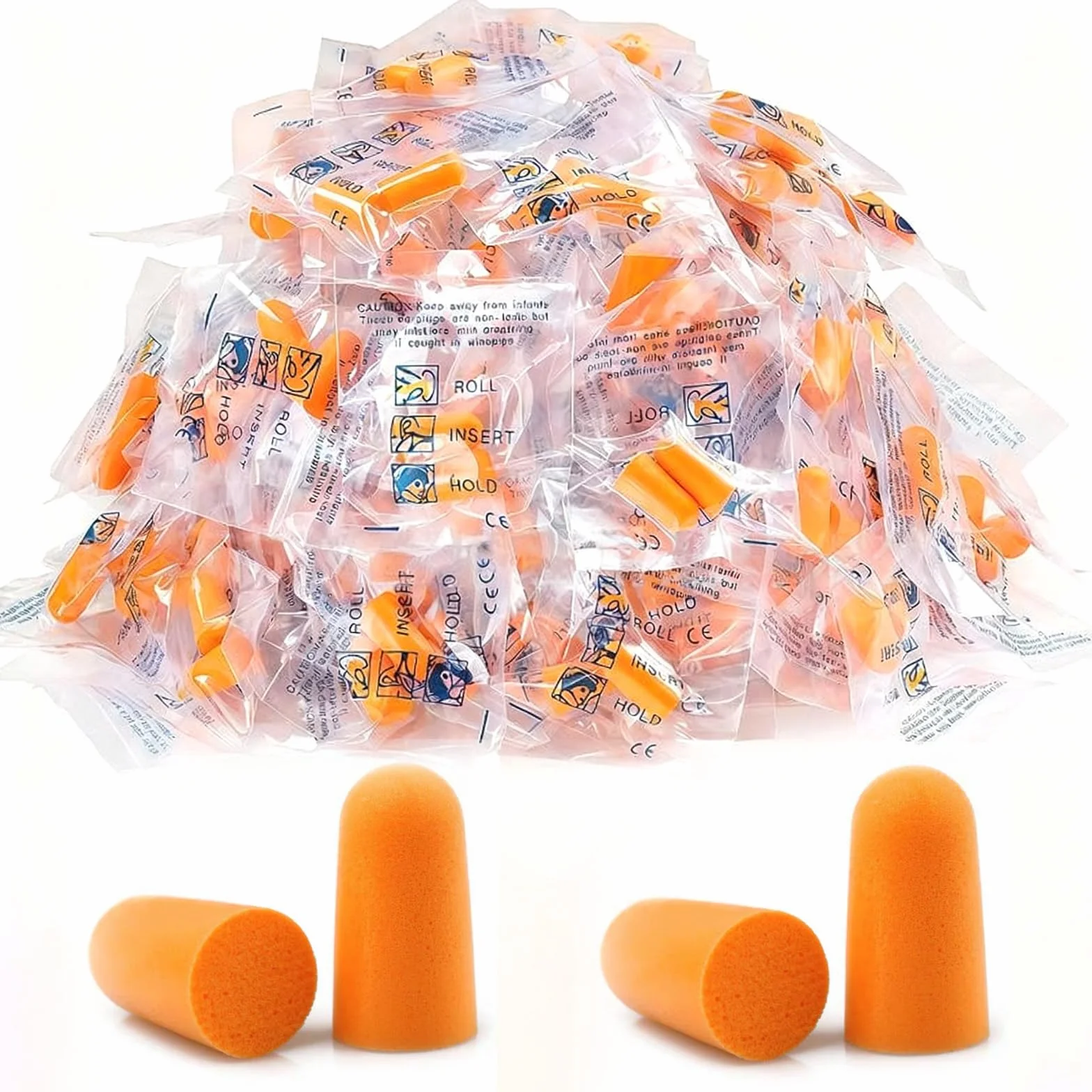 Tapones Oidos Ruido Dormir, Tapones para los Oídos de Espuma Suave, Protección Auditiva Reutilizables, Ear Plugs para Estudiar, Trabajo, Viajes