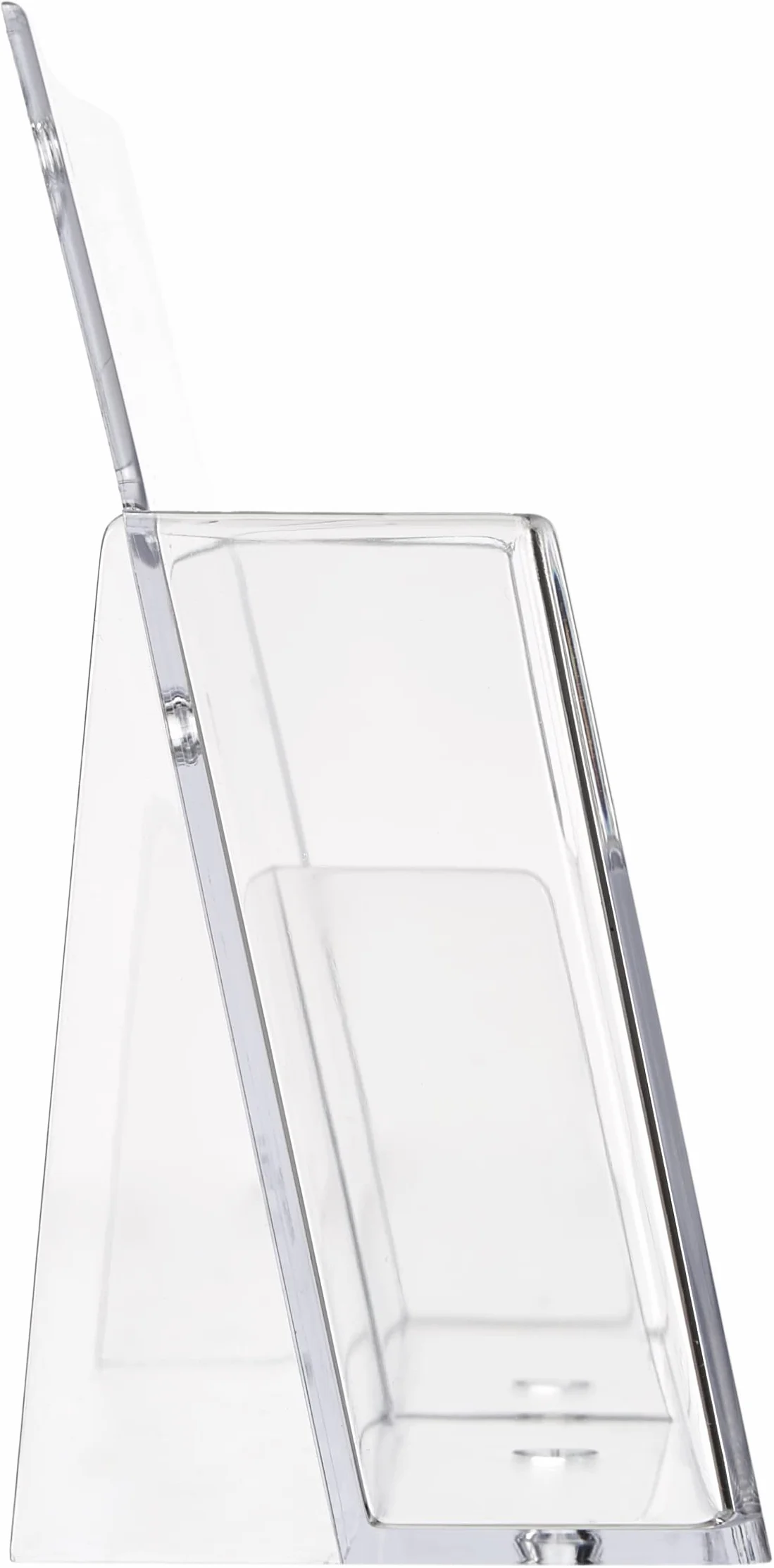 Taymar Soporte para folletos de mesa DIN A6 2 compartimentos transparente