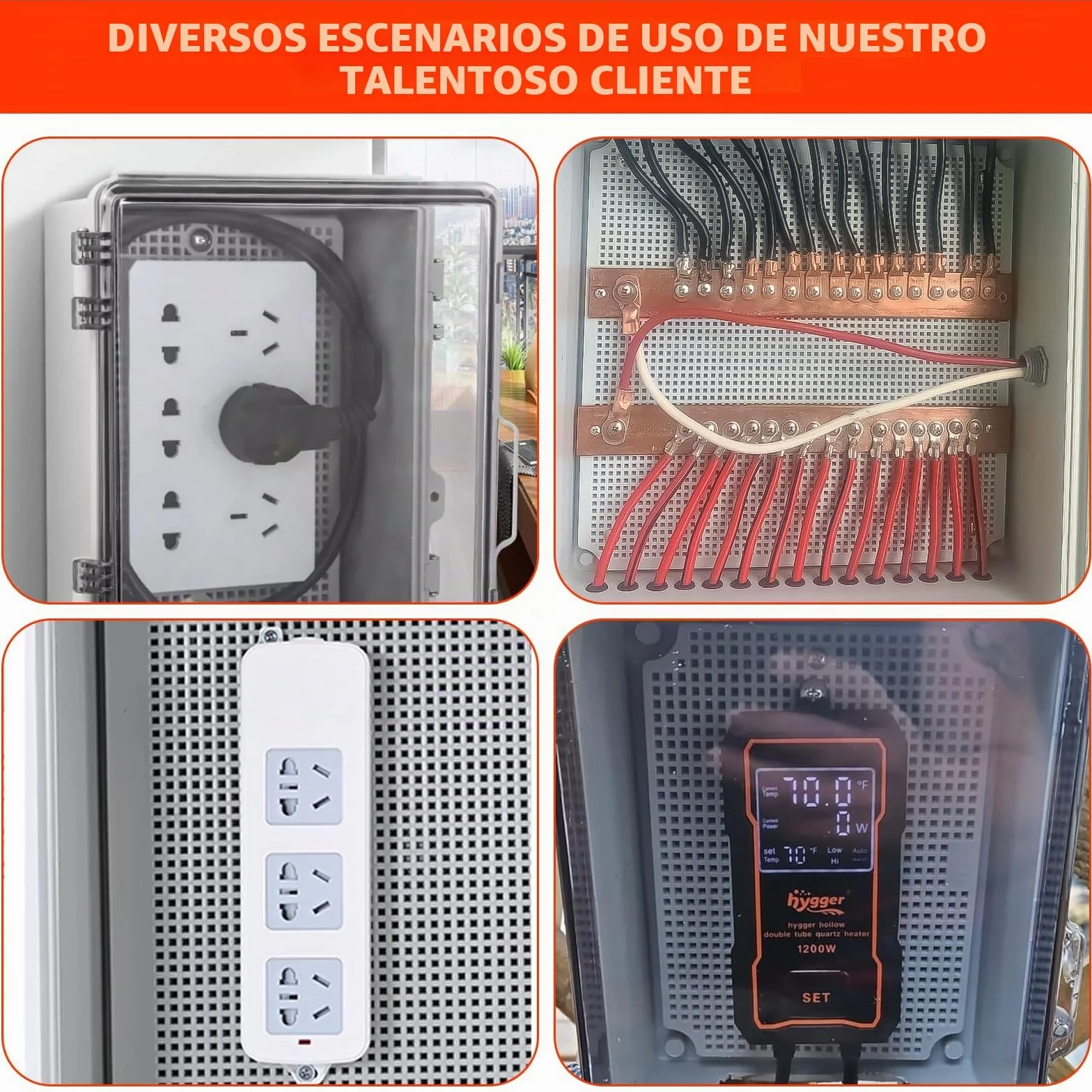 Caja Eléctrica Impermeable IP65, Caja Estanca Exterior Electrica, Cuadro Electrico de Carcasa Industrial, Caja Estanca Enchufes Exterior con Accesorios Montaje en Pared y Cerradura (29 * 19 * 14 cm)