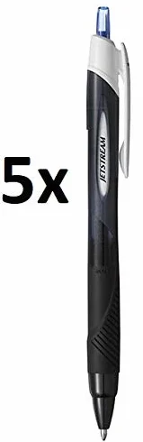 Rollerball Jetstream 1.00 mm Tinta Azul (5 unidades)