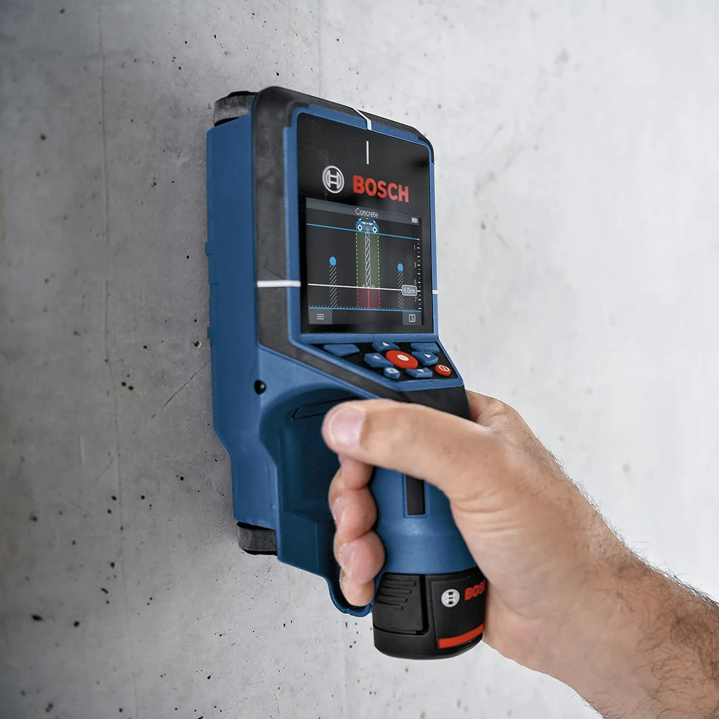Bosch Professional 12V System Detector D-tect 200 C (batería de 12 V, detección de cables con y sin tensión, tuberías de metal y plástico, pernos de madera y cavidades, cable USB-C™, L-BOXX)