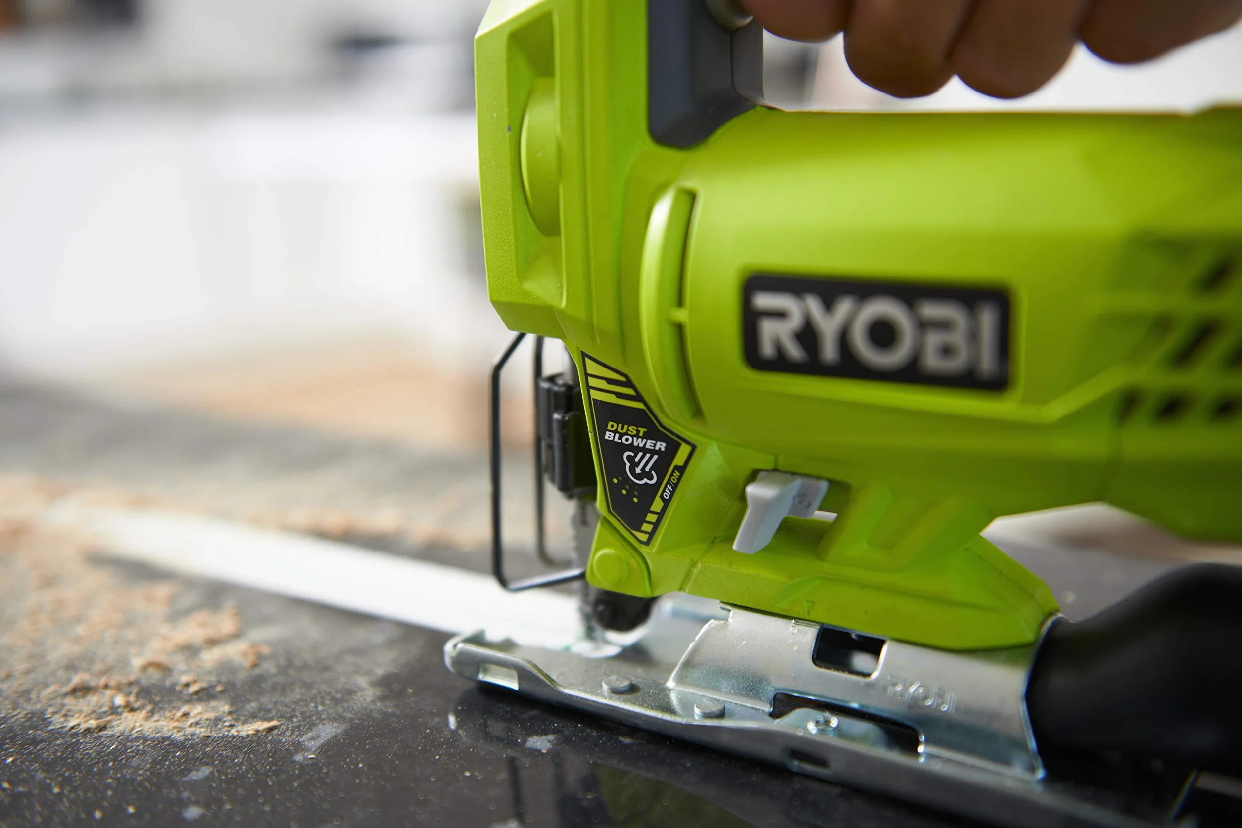 Ryobi RJS720-G power jigsaws 500 W 1,8 kg - Sierra eléctrica (Corriente alterna, 500 W, 1,8 kg, 7,2 cm, 3000 spm, 6 mm)