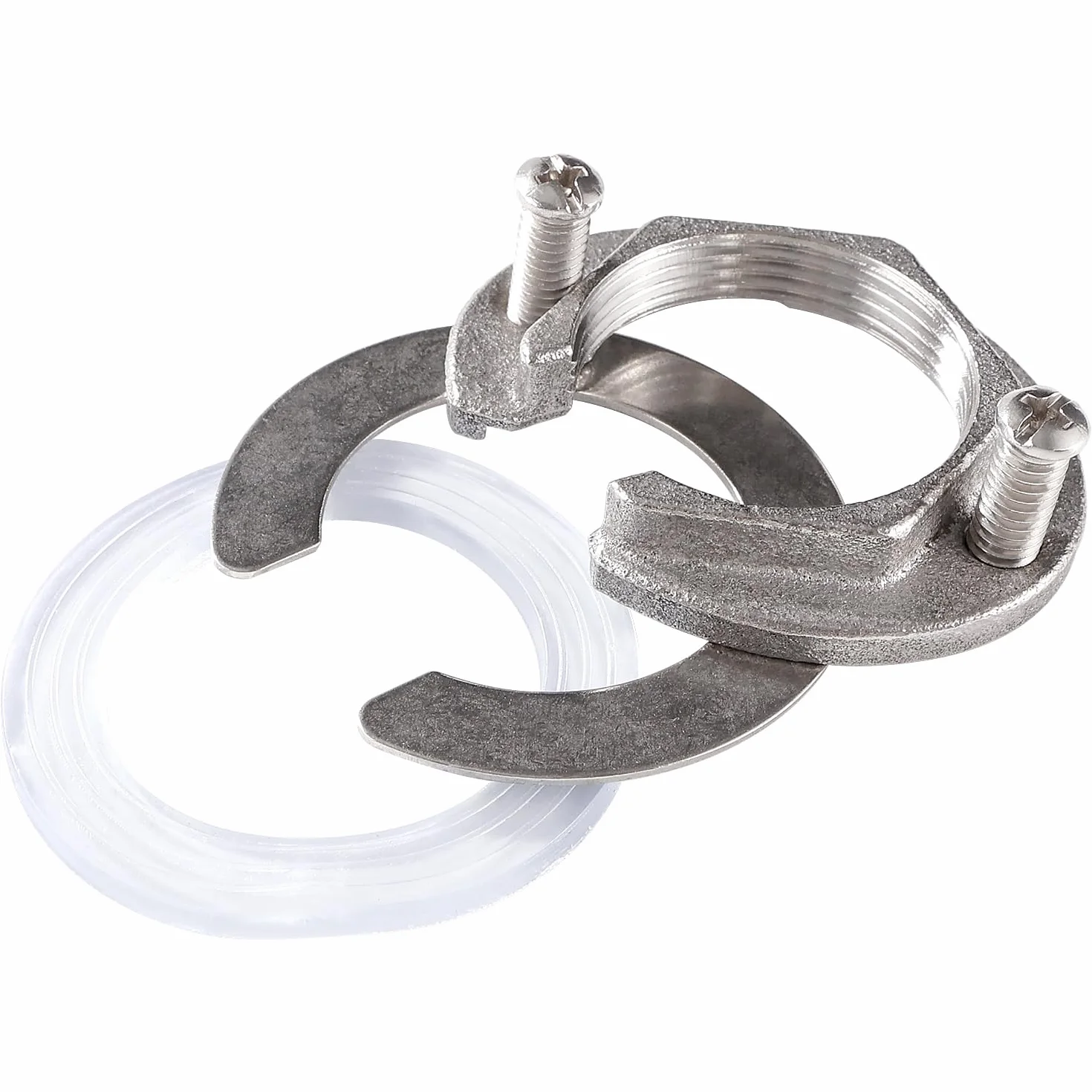 31mm Kit de Tuercas de Fijación de Grifo, Kit de Fijación de Grifo, para Grifos de Agua Caliente y Fría en Lavabos de Cocina y Baño, Acero Inoxidable