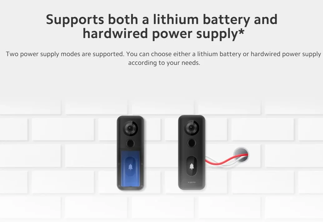 XIAOMI Smart Doorbell 3S Timbre Inteligente con Cámara 2K Negro