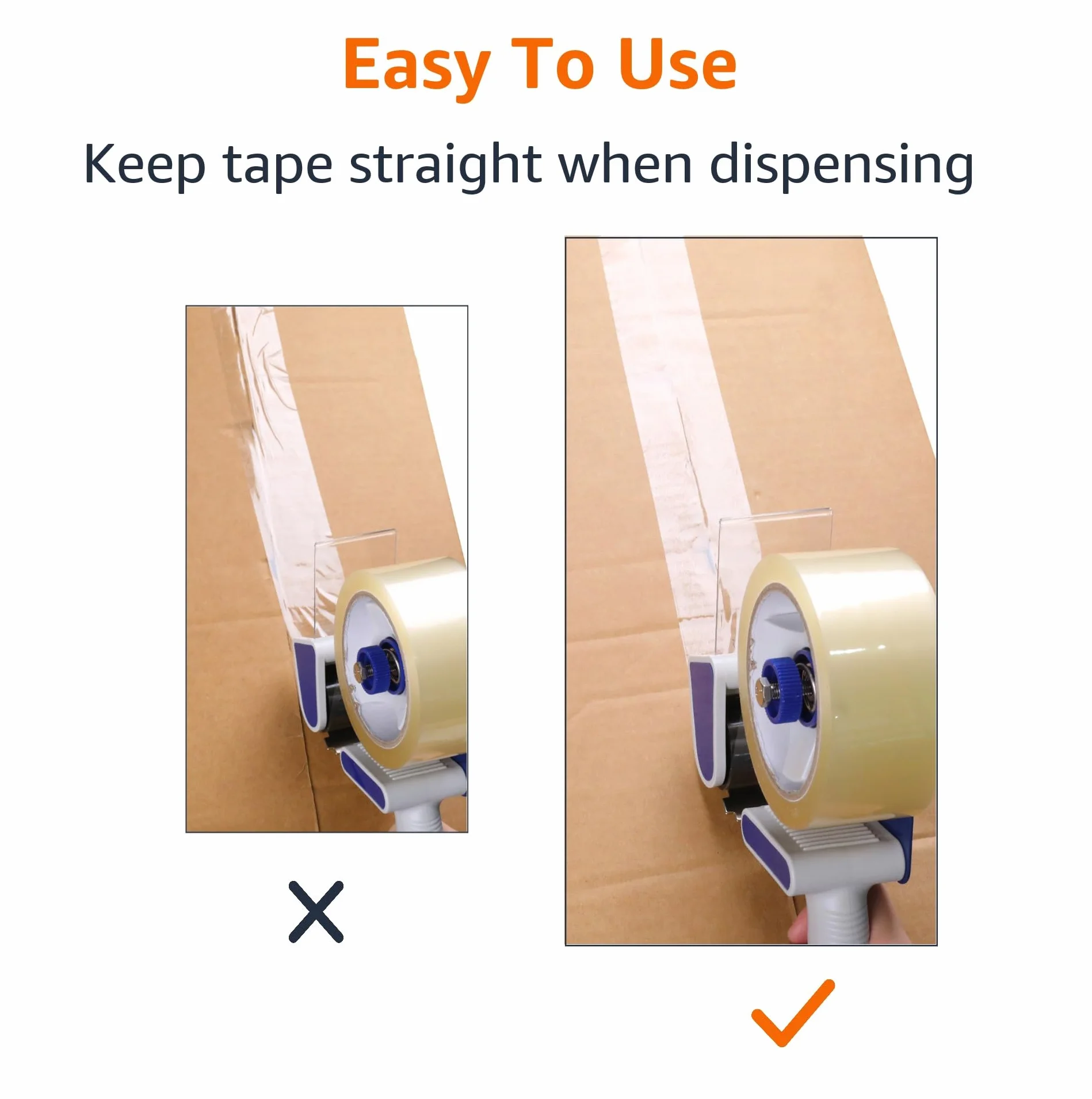 Amazon Basics Dispensador de cinta de embalaje, 4,78 cm