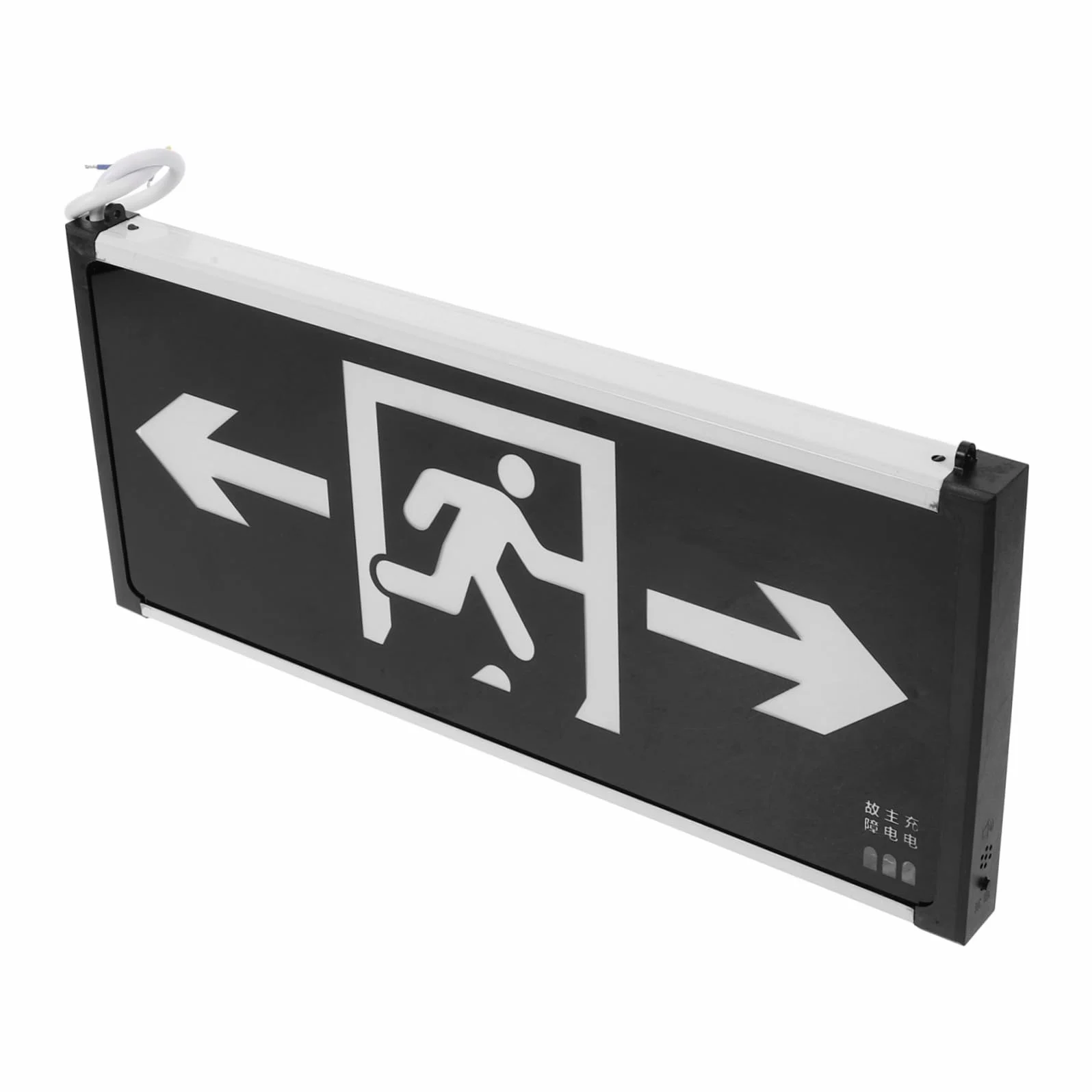 Artibetter 5piezas Señal De Salida De Emergencia Led Diseño Colgante Para Edificios Públicos y Lugares Comerciales Guía Direccional Doble Cara Fácil Instalación y Movilidad