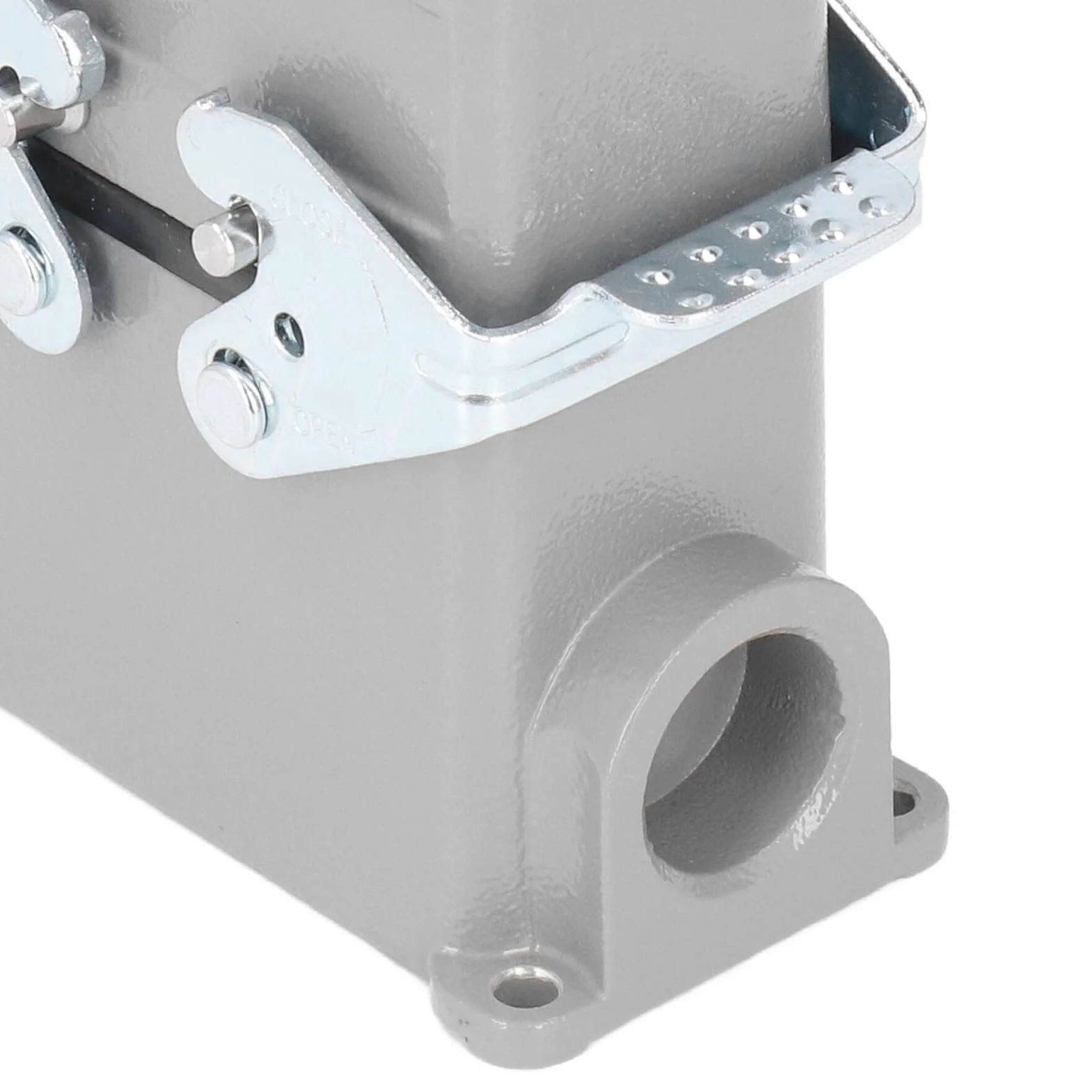 Conector Rectangular Resistente IP65 16a 500V Conector Resistente Al Agua Conexión de Tornillo Retardante de Llama HDC-HE-010-4-PG16