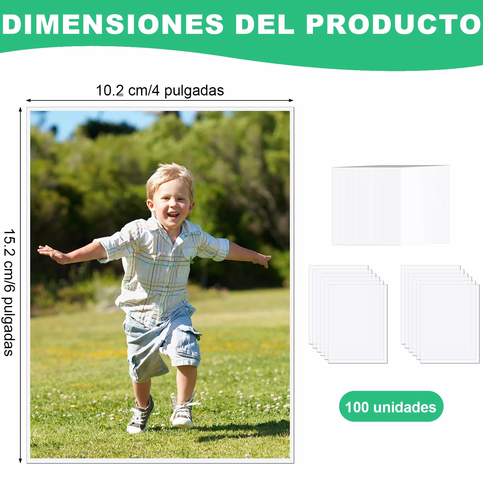 Fundas Transparentes 13 x 18 cm, Láminas Protectoras Plástico Impermeable para Fotos y Tarjetas