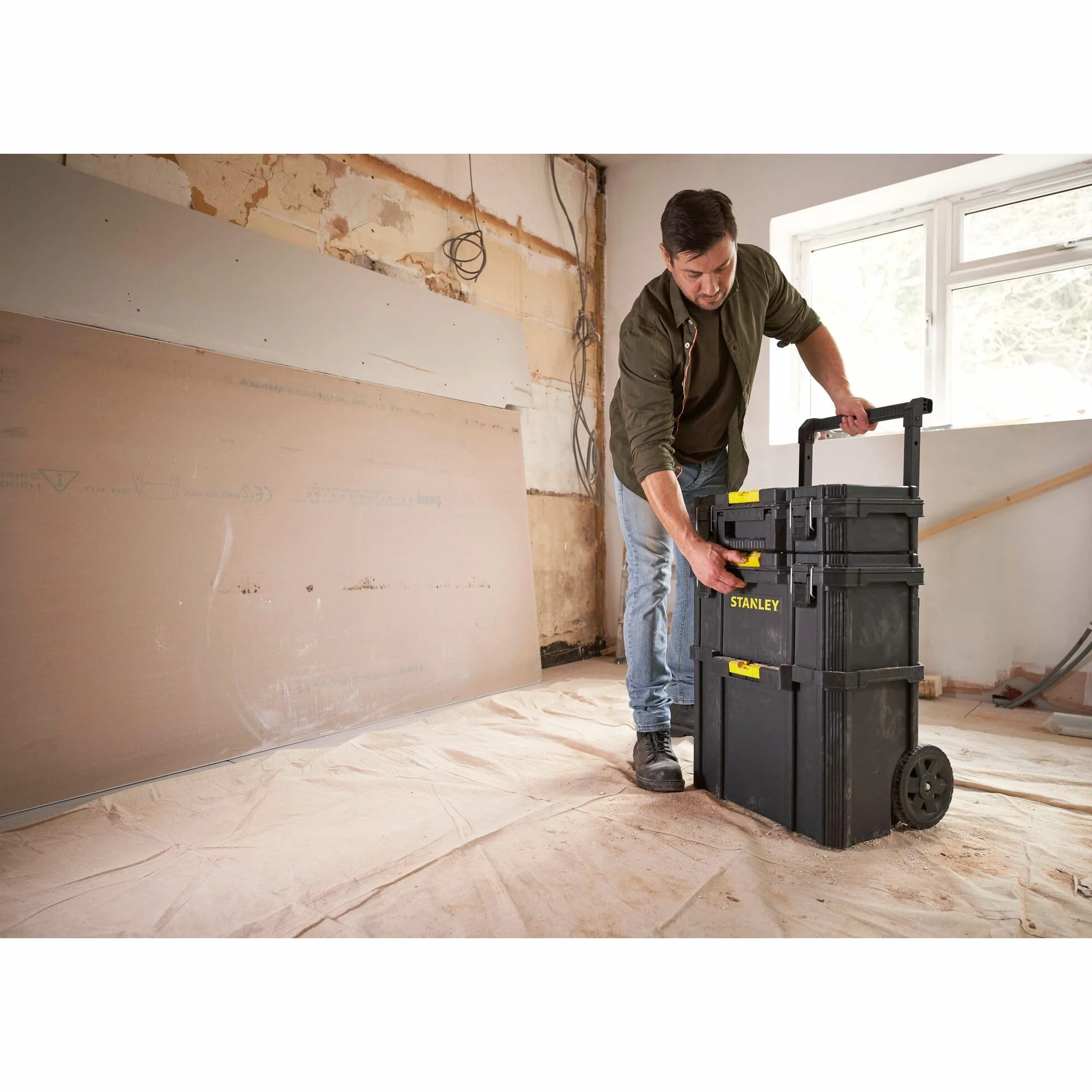 STANLEY Caja de Herramientas Modular 3 en 1 con Ruedas, STST83319-1