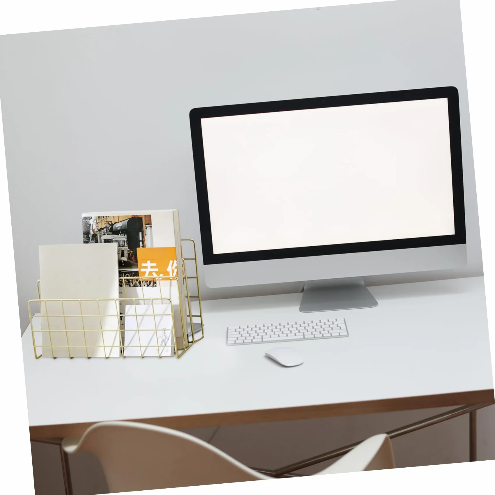 ARTIBETTER Organizador de Correo para Escritorio de Hierro, Clasificador de Archivos 3 Ranuras