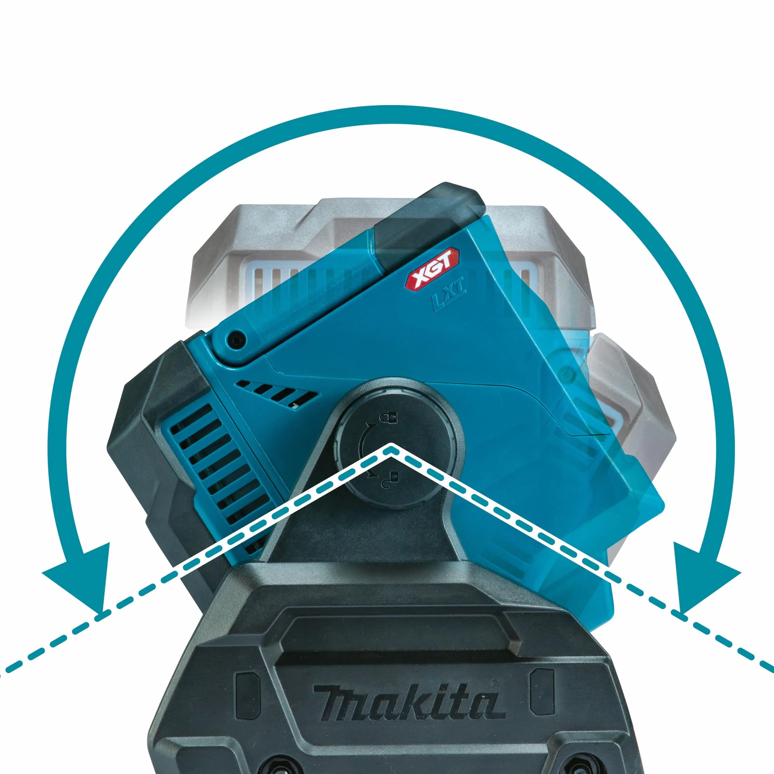 Makita ML005G 40V Max Li-on XGT Luz de trabajo inalámbrica - Baterías y cargador no incluidos
