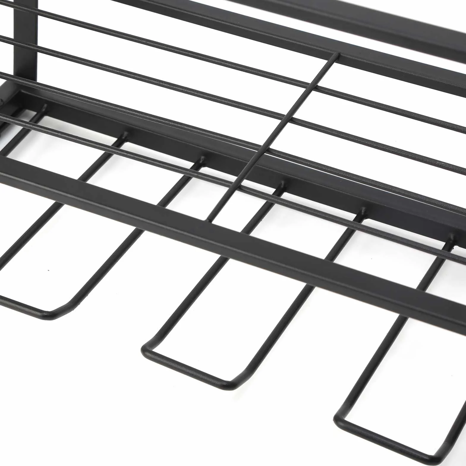 Estantería para taladro de 4 capas, organizador de herramientas de montaje en pared a ambos lados, soporte de hierro resistente con 8 perchas, para garaje