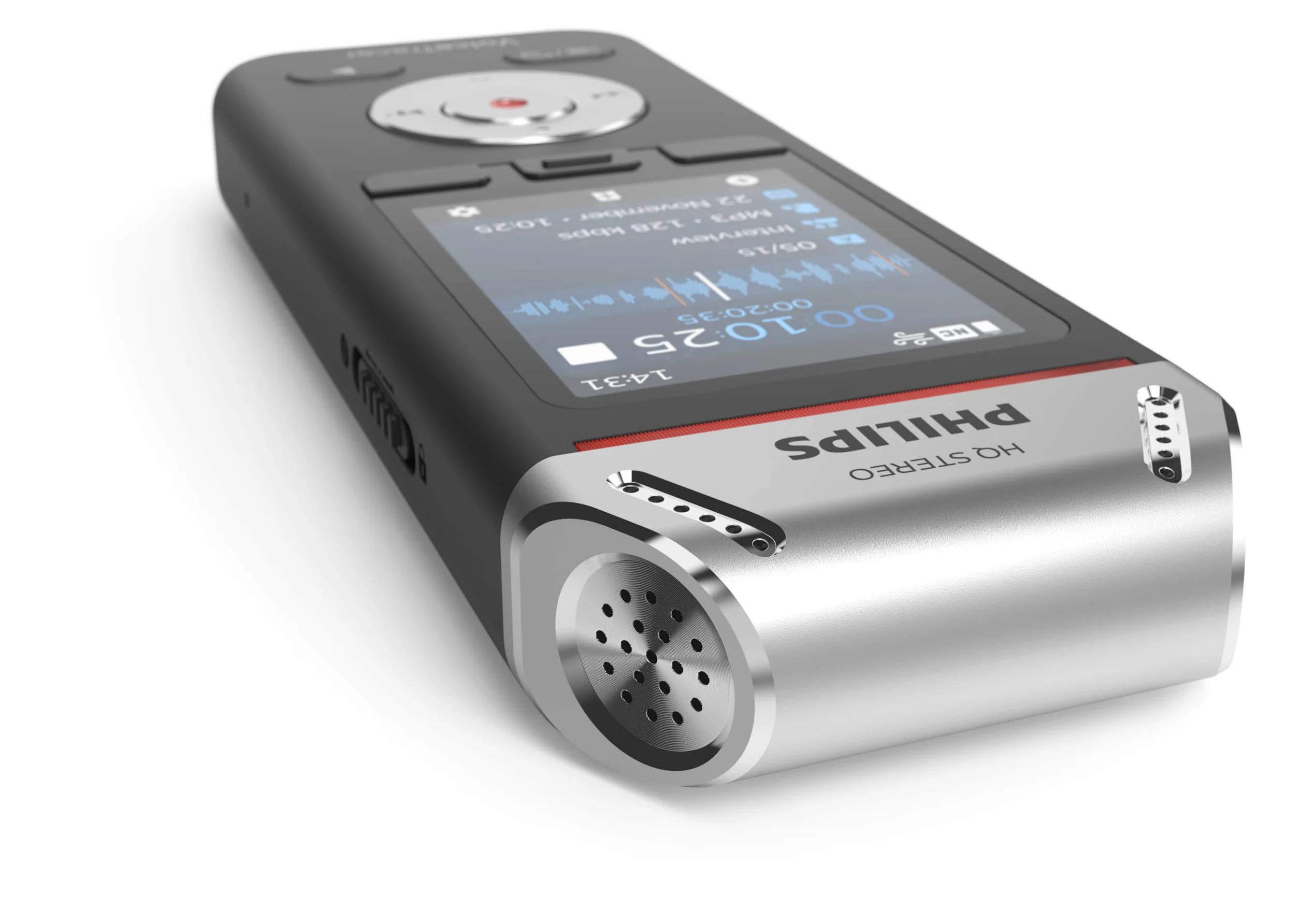 Philips DVT2110 8GB Grabadora de Voz Digital Profesional, Grabador de Audio Portátil Estéreo