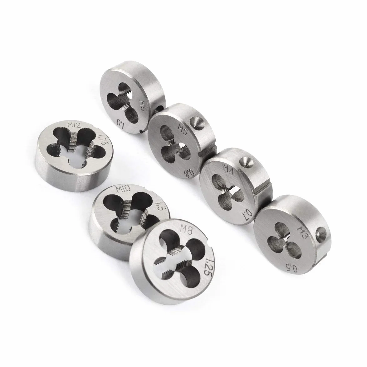 Gunpla 32 Piezas Juego de de Machos de Roscar Métrica M3-M12 Herramientas para Hacer Roscas