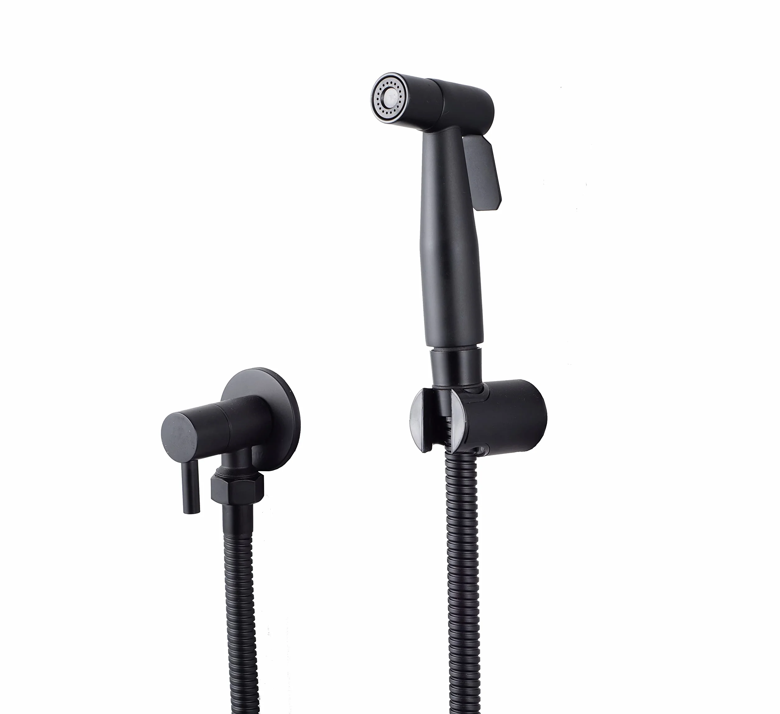 LOSCHEN Pulverizador de Bidé Inodoro Acero Inoxidable Shattaf (Negro)