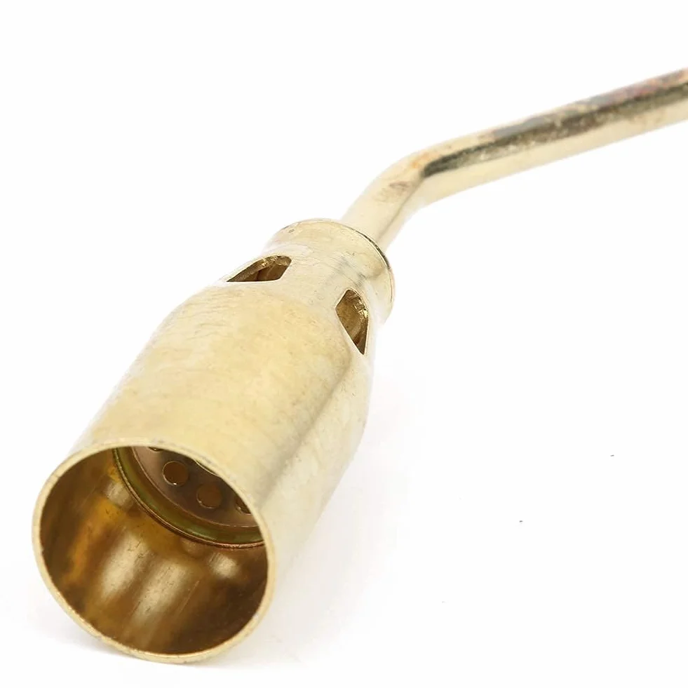 Herramienta De Soldadura Soplete Gas, Doble Apertura GX-35 Antorcha De Soldadura Hierro Y Latón Chapado, Antorcha De Soplete De Soldadura De Encendido Con Mango Cómodo,Cabezal De Antorcha De Soldadura