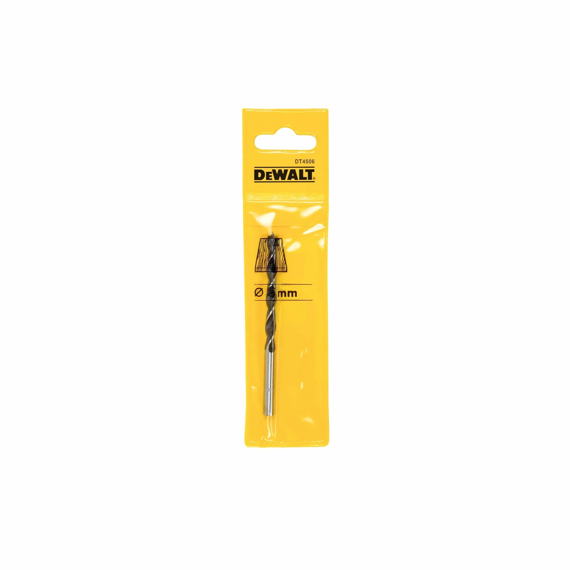 DeWalt DT4506-QZ - Brocas para madera estándar, 6 x 100 mm