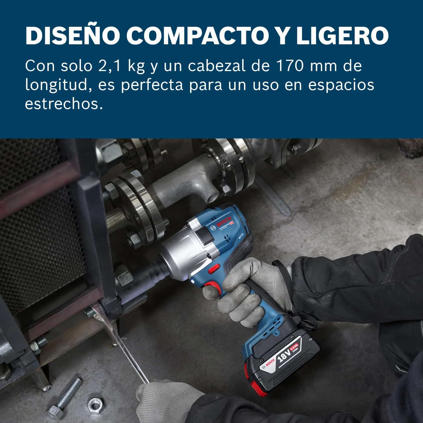 Bosch Professional 18V System Llave de Impacto a Batería GDS 18V-780