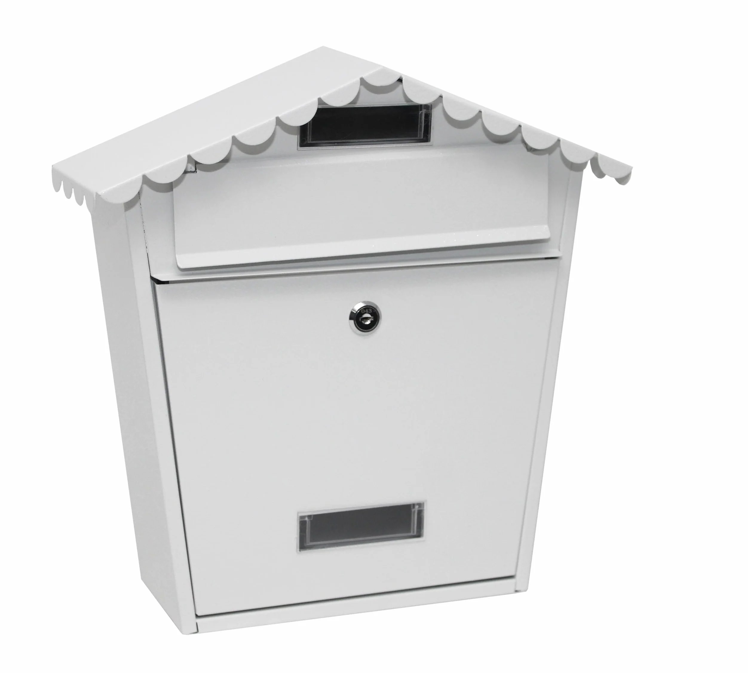 Hersig - Buzón Metal Casita | Buzón de Pared Casita - Blanco
