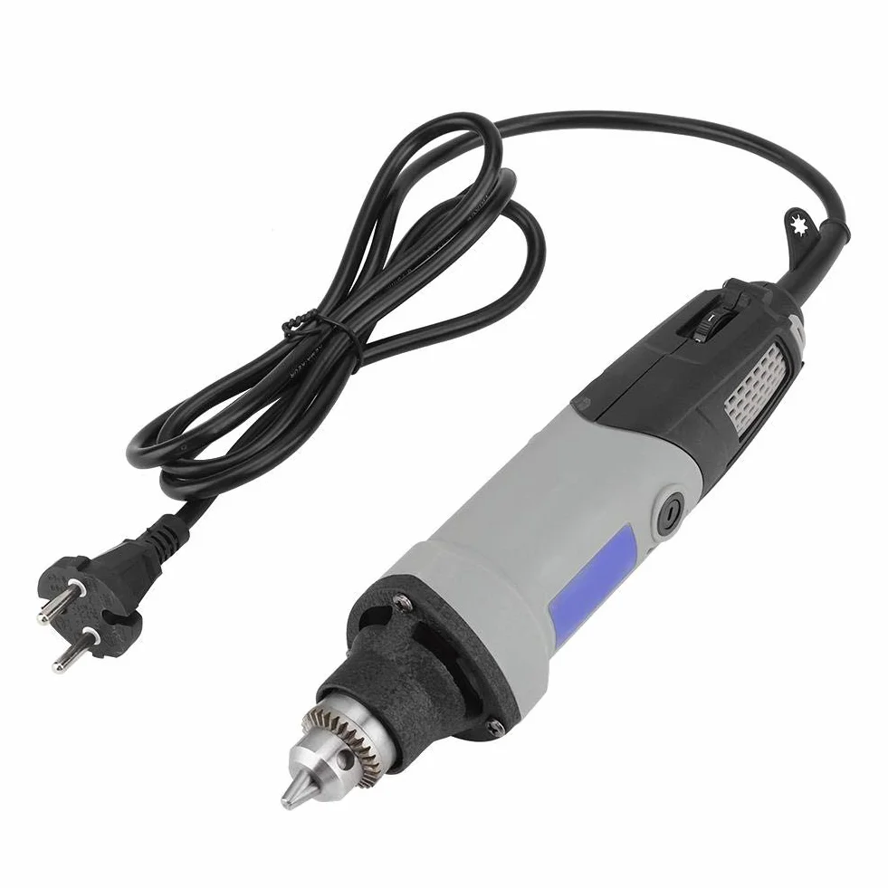 Amoladora Eléctrica Acouto, Mini Amoladora, 400 Vatios, 6 Velocidades Variables, Taladro Eléctrico 6 Posiciones, Herramienta Rotativa