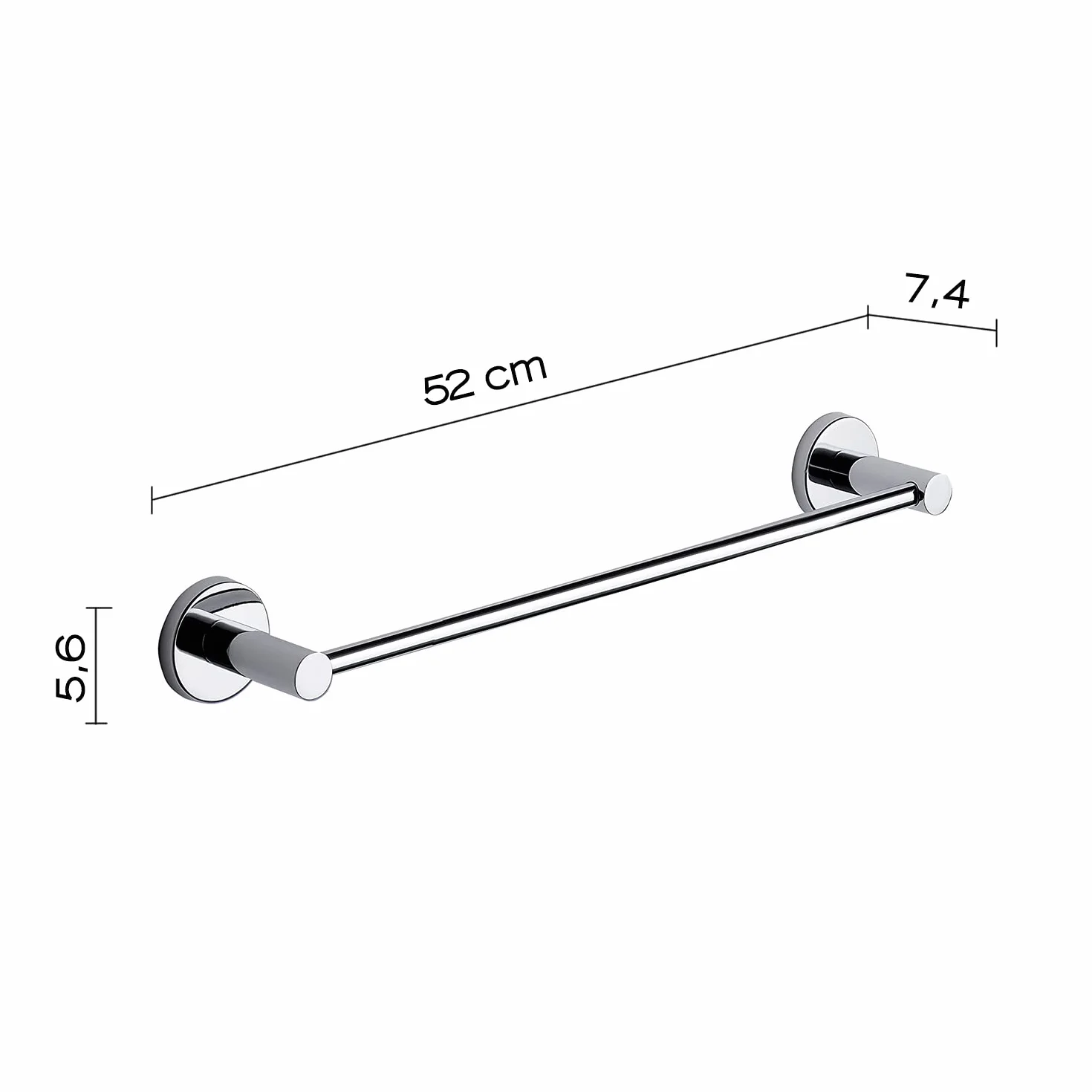 Gedy Felce Toallero 45 cm Cromo