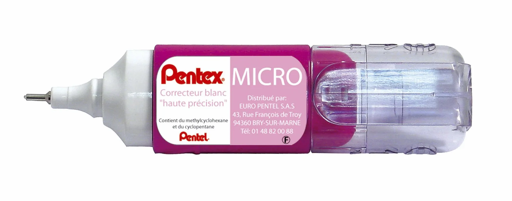 Pentel zl33p-wf Corrector Líquido Mini 42 ml punta Micro Fine cuerpo rosa