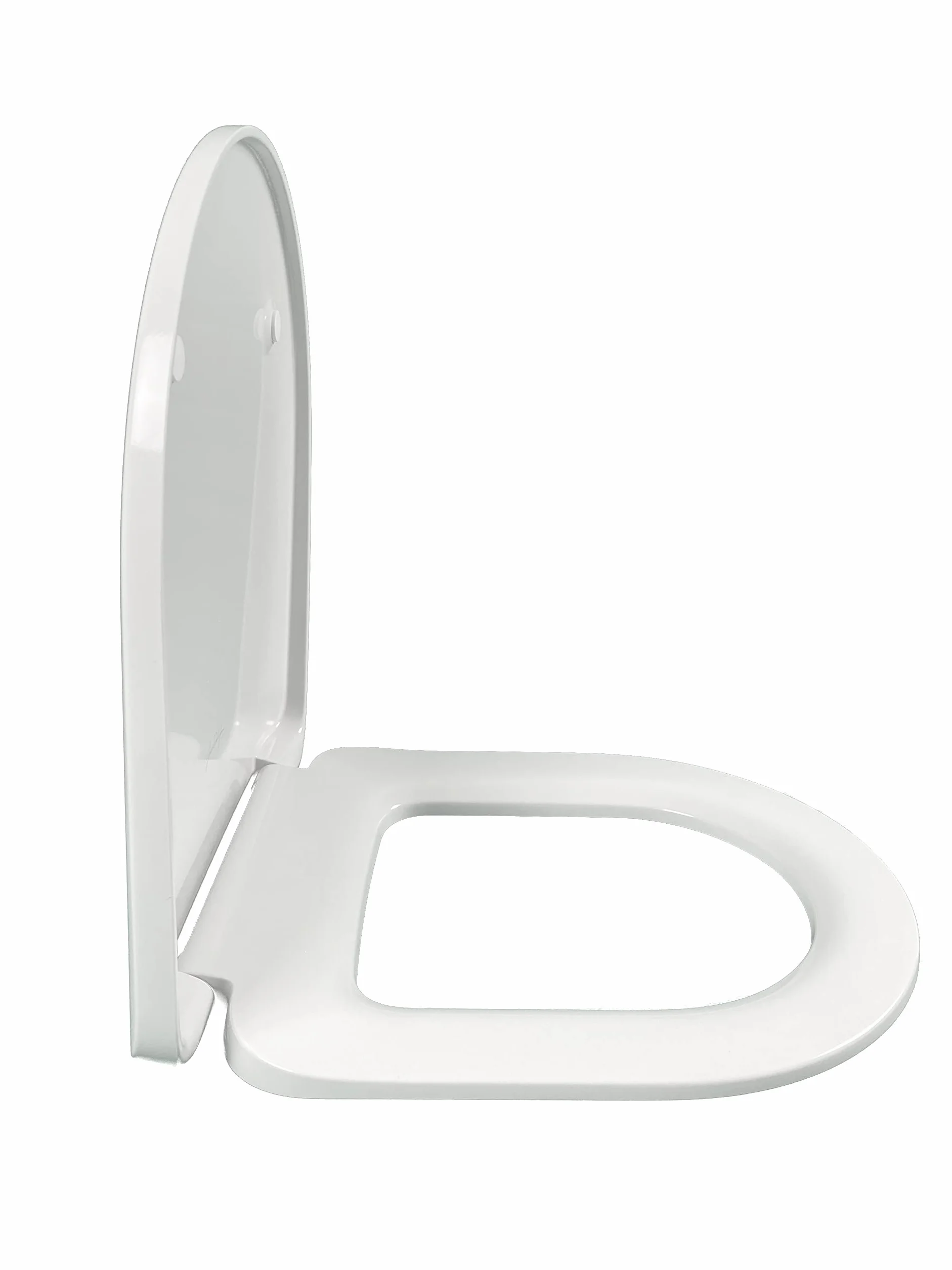Asiento Jacob Delafon - Serenity E22864-00 / Thermodur extra-plano de descenso progresivo y desmontable, con bisagras metálicas inoxidables. Compatible con inodoros Serenity. Color blanco.