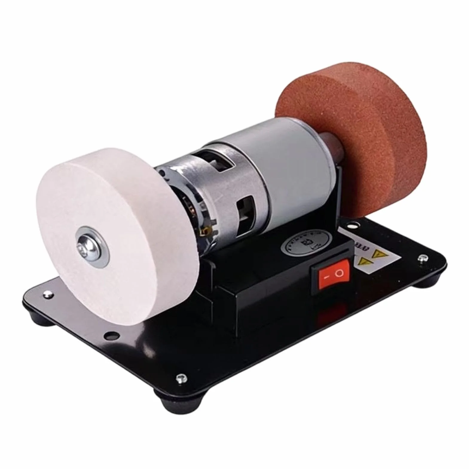 Amoladora de mesa - Mini 100W silenciosa disco 7 cm,Pequeña herramienta afiladora y amoladora - Para Metal Madera DIY Artesanía y Joyería Pulido y Esmerilado Taller Doméstico