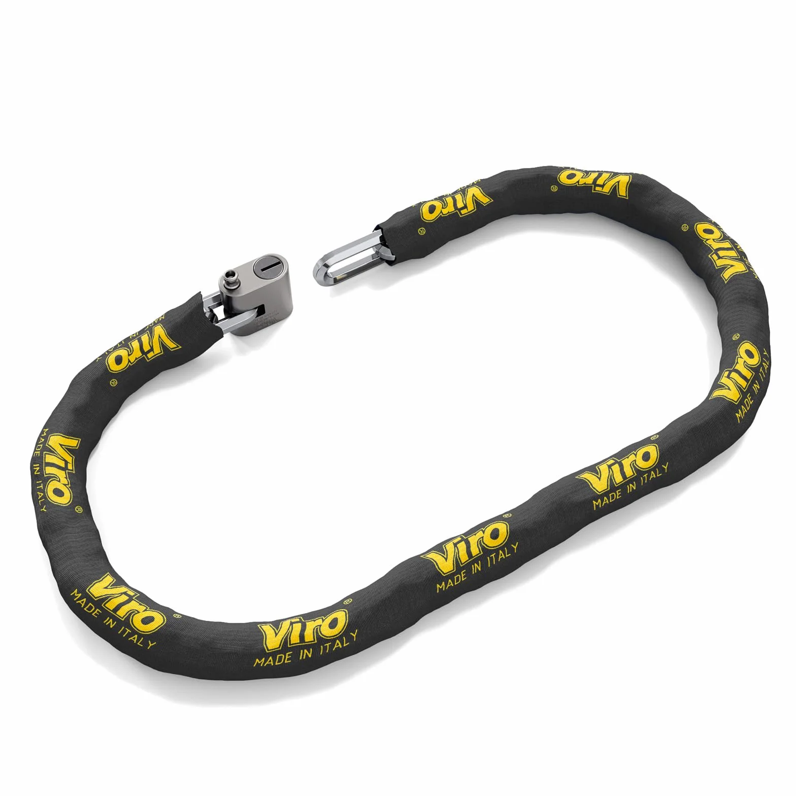 Viro - Cadena antirrobo para motos, scooter y bicicletas con candado "Eurothor" - Cadena n. 4155.180 (180 cm)