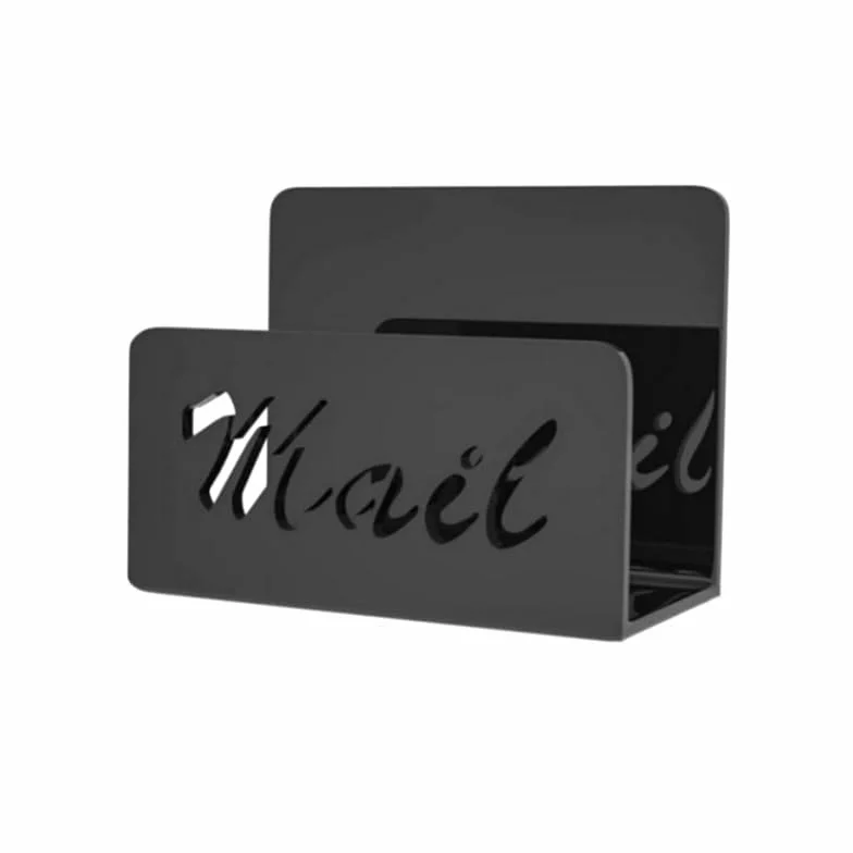 Organizador de Correo Acrílico para Escritorio, Soporte para Sobres y Cartas