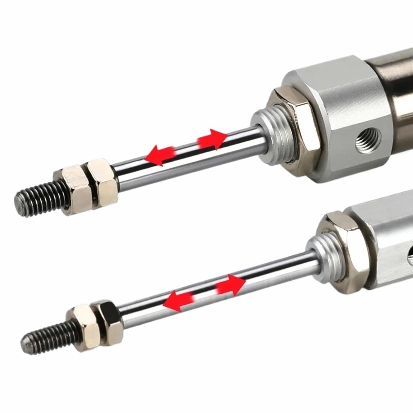 Cilindro neumático de aire de acero inoxidable CDJ2B10 CDJ2B16 Mini de doble efecto, vástago simple, diámetro de 10 mm, 16 mm de carrera, 5~150 mm con imán(40mm Stroke,Bore 10mm)